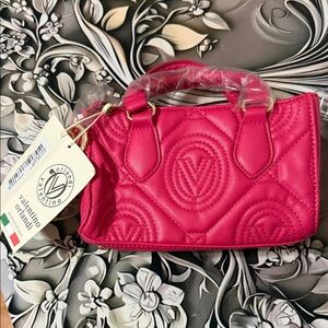 Valentino Orlandi Fuchsia Quilted Mini Bag